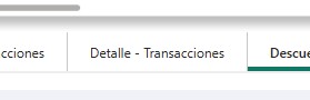Detalle de Transacciones