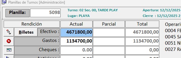 Total de Gastos en Planilla